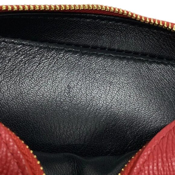 Auth BALENCIAGA Vir Camera XS 558171 Red Black Leather Shoulder Bag - Picture 13 of 16